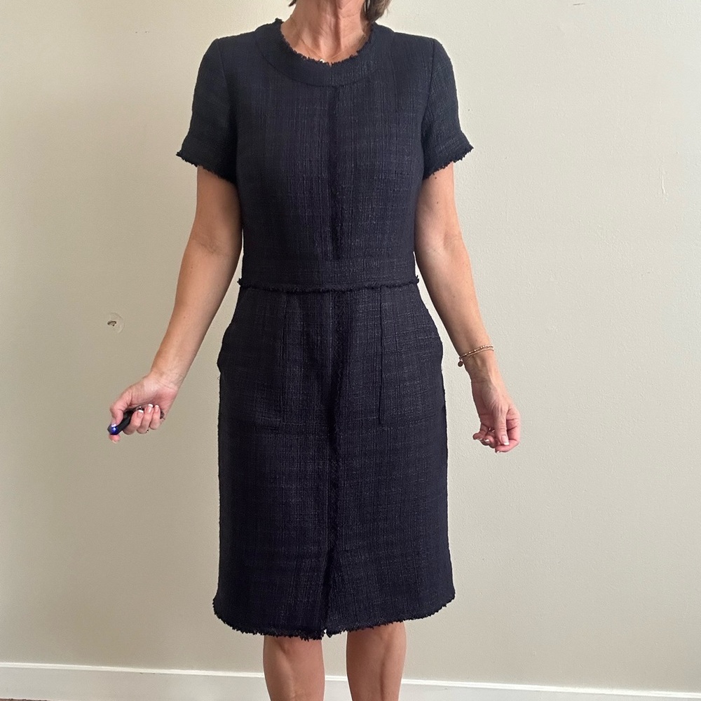 Banana Republic Elegant Navy Midi Dress